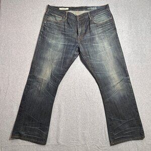 Gap 1969 Mens Jeans Boot Cut Dark Wash 38x30